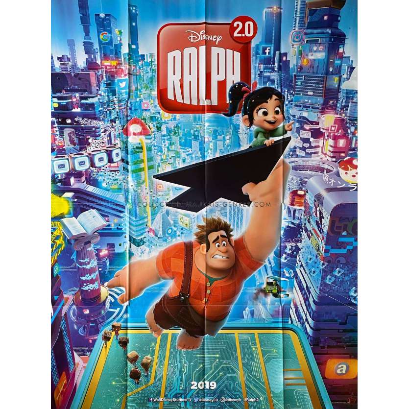 RALPH BREAKS THE INTERNET Movie Poster- 47x63 in. - 2018 - John C. Reilly, Phil Johnston