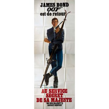 AU SERVICE SECRET DE SA MAJESTE Affiche de film- 120x320 cm. - 1969 - James Bond 007, George Lazenby