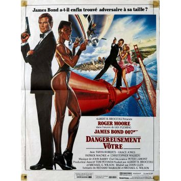 DANGEREUSEMENT VOTRE Affiche de film- 40x54 cm. - 1985 - James Bond, Roger Moore