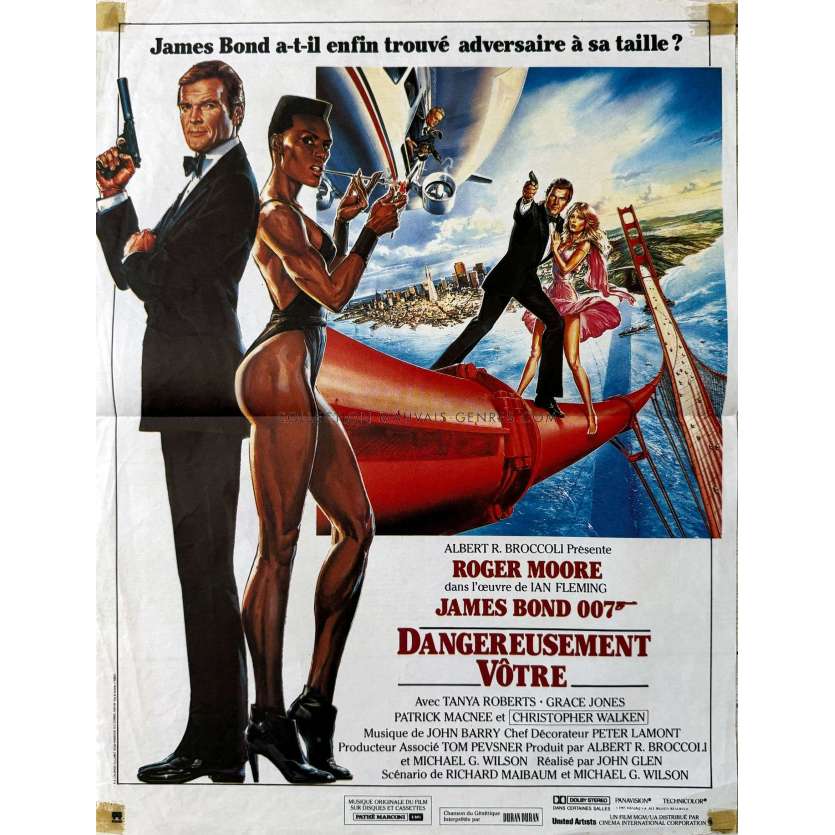 A VIEW TO A KILL Movie Poster- 15x21 in. - 1985 - James Bond, Roger Moore