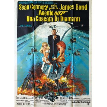 DIAMONDS ARE FOREVER Movie Poster 1st Release - 39x55 in. - 1971 - James Bond, Sean Connery