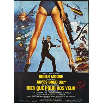 FOR YOUR EYES ONLY Movie Poster- 15x21 in. - 1981 - James Bond 007, Roger Moore
