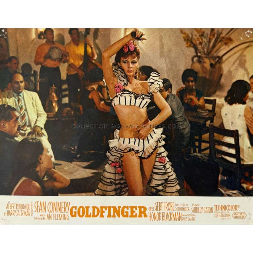 GOLDFINGER Lobby Card N01 - 9x12 in. - 1964 - James Bond 007, Sean Connery