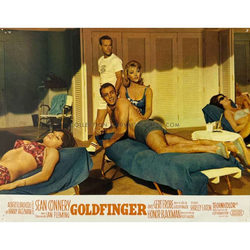 GOLDFINGER Lobby Card N08 - 9x12 in. - 1964 - James Bond 007, Sean Connery