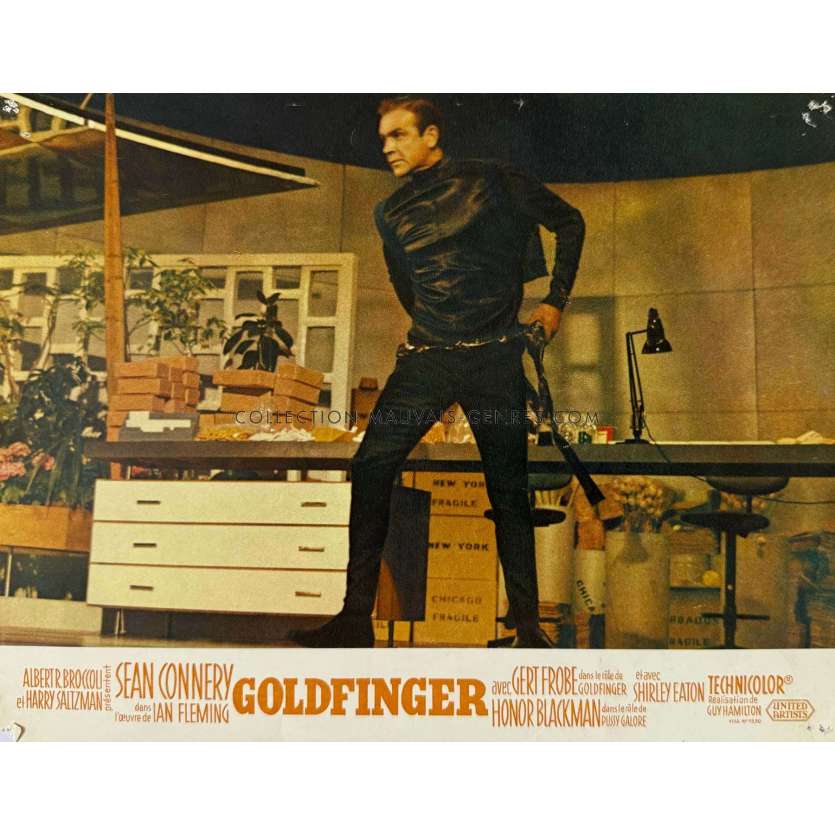 GOLDFINGER Lobby Card N09 - 9x12 in. - 1964 - James Bond 007, Sean Connery