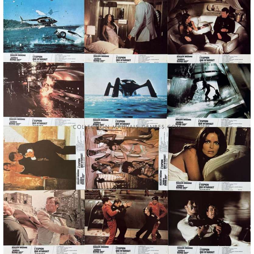 L'ESPION QUI M'AIMAIT Photos de film x12 - Jeu A - 22x28 cm. - 1977 - James Bond 007, Roger Moore