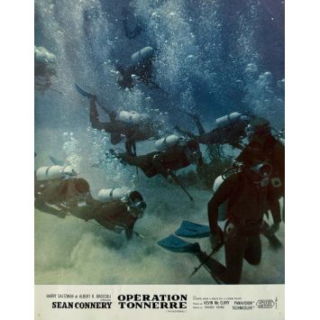 THUNDERBALL Lobby Card N01 - 9x12 in. - 1965 - James Bond, Sean Connery