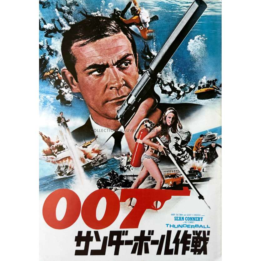 THUNDERBALL Program 16p - 9x12 in. - 1965/R1974 - James Bond, Sean Connery