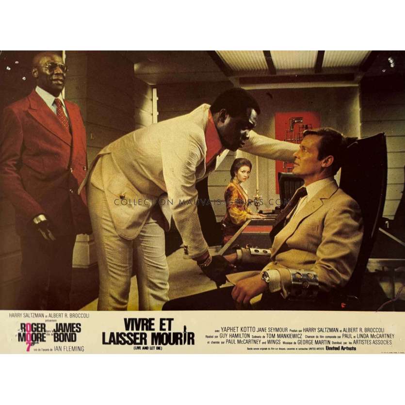 LIVE AND LET DIE Lobby Card N04 - 9x12 in. - 1973 - James Bond, Roger Moore