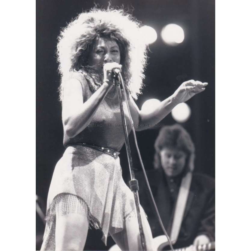 TINA TURNER TV Still- 5x7 in. - 1990 - Pierre Guibert, Photo Antenne 2