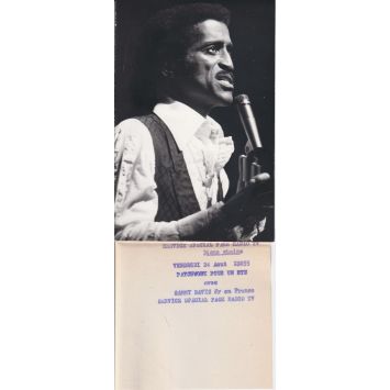 SAMMY DAVIS JR Photo de presse TV- 13x18 cm. - 1974 - 3ème Chaine, Interpress