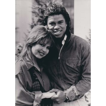 GERMAINE JACKSON ET PIA ZADORA Photo de presse TV- 13x18 cm. - 1985 - Midem 85, Interpress