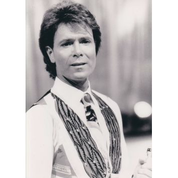 CLIFF RICHARD Photo de presse TV- 13x18 cm. - 1989 - Champs Elysee - Antenne 2, Interpress