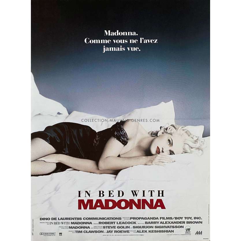 IN BED WITH MADONNA Affiche de film- 40x54 cm. - 1991 - Alek Keshishian, Madonna