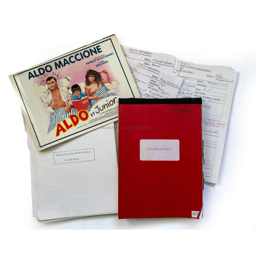 ALDO ET JUNIOR Documents de production français- 21x30 cm. - 1984 - Aldo Maccione, Patrick Schulmann