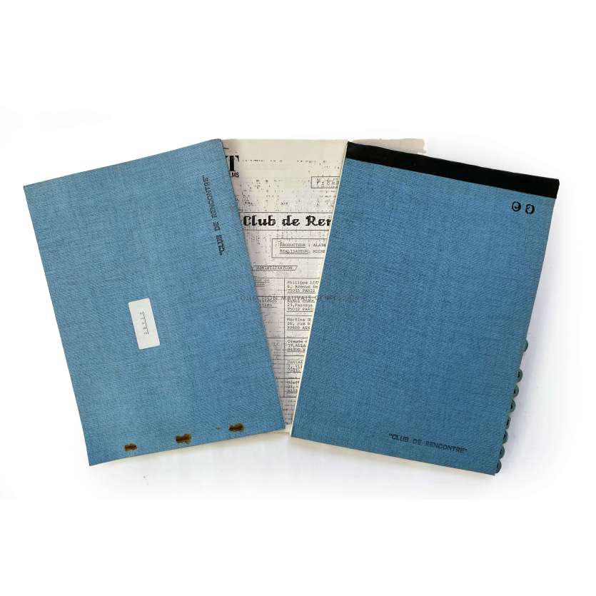 CLUB DE RENCONTRES Documents de production français- 21x30 cm. - 1987 - Francis Perrin, Michel Lang