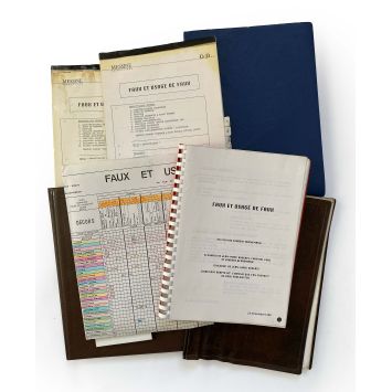 FAUX ET USAGES DE FAUX French Movie Script- 9x12 in. - 1990 - Philippe Noiret, Laurent Heynemann