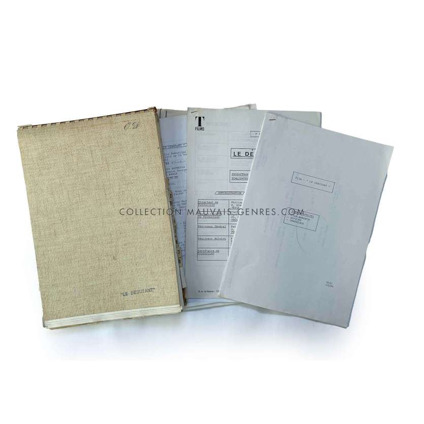 LE DEBUTANT Documents de production français- 21x30 cm. - 1986 - Francis Perrin, Daniel Janneau