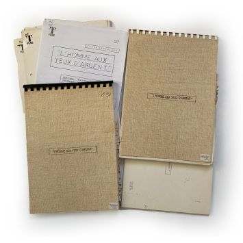 L'HOMME AUX YEUX D'ARGENT Bible de production français- 21x30 cm. - 1985 - Alain Souchon, Pierre Granier-Deferre