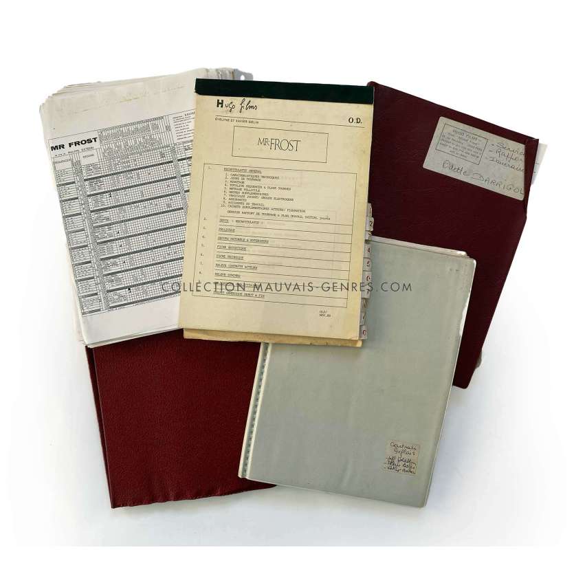 MISTER FROST French Production Bible- 9x12 in. - 1990 - Jeff Goldblum, Philippe Setbon