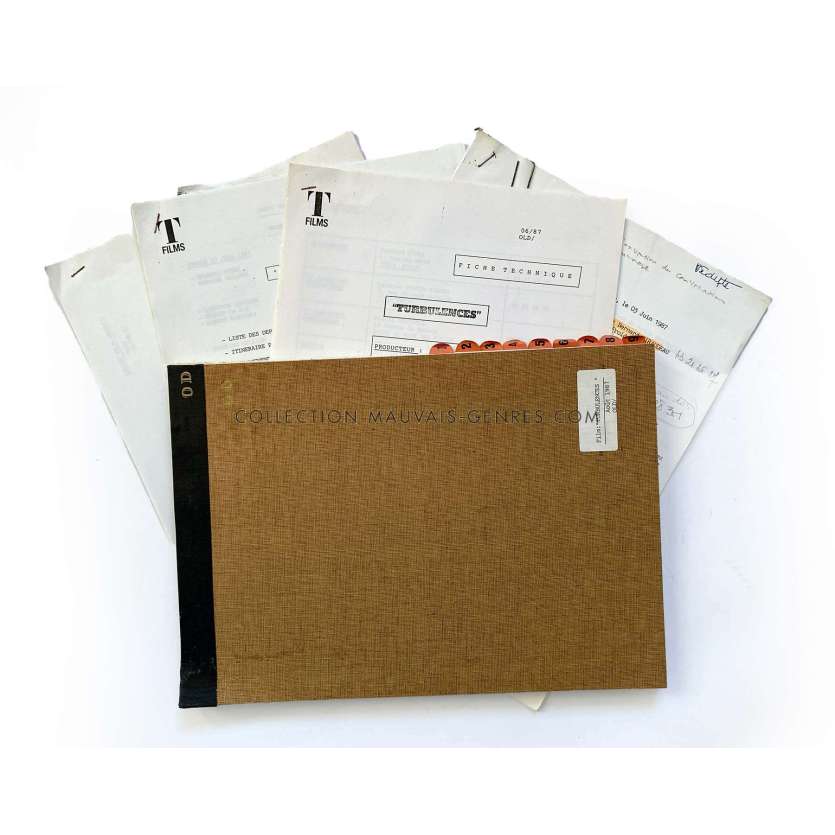 TURBULENCES Documents de production français- 21x30 cm. - 1992 - Marthe Keller, Élisabeth Rappeneau