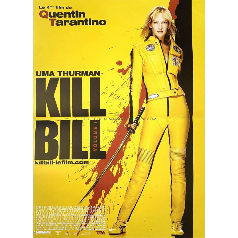 KILL BILL French Movie Poster- 15x21 in. - 2003 - Uma Thurman, Quentin Tarantino