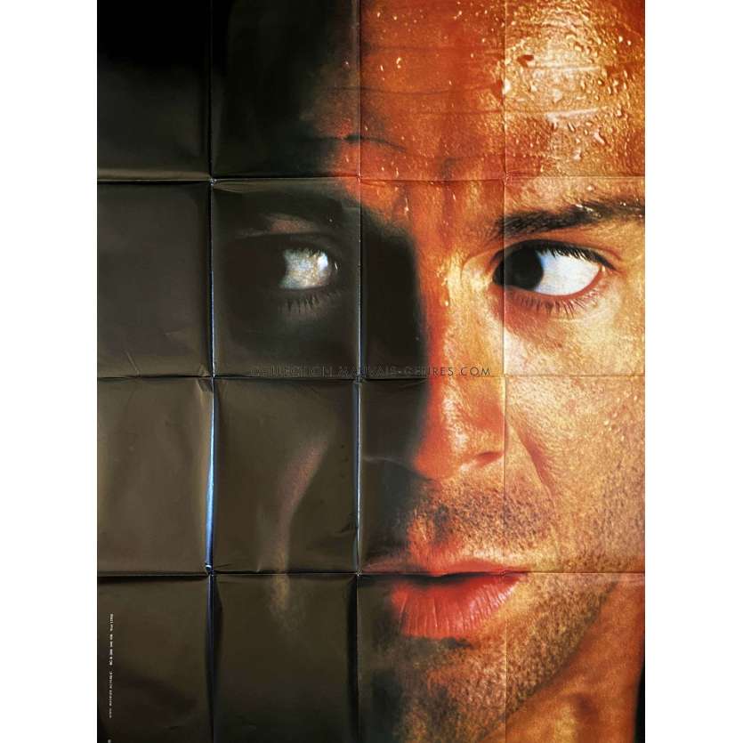 58 MINUTES POUR VIVRE Affiche de cinéma Prev - Style B - 120x160 cm. - 1990 - Bruce Willis, Renny Harlin