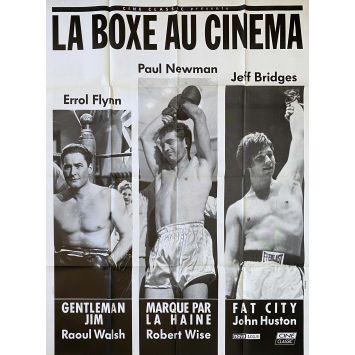 LA BOXE AU CINEMA Affiche de cinéma- 120x160 cm. - 1970 - Paul Newman, John Huston