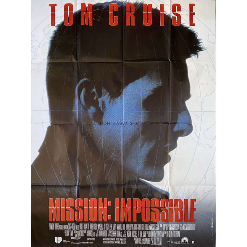 MISSION IMPOSSIBLE Affiche de cinéma- 120x160 cm. - 1996 - Tom Cruise, Brain de Palma