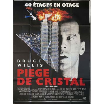 PIEGE DE CRISTAL Affiche de cinéma- 120x160 cm. - 1988 - Bruce Willis, John McTiernan