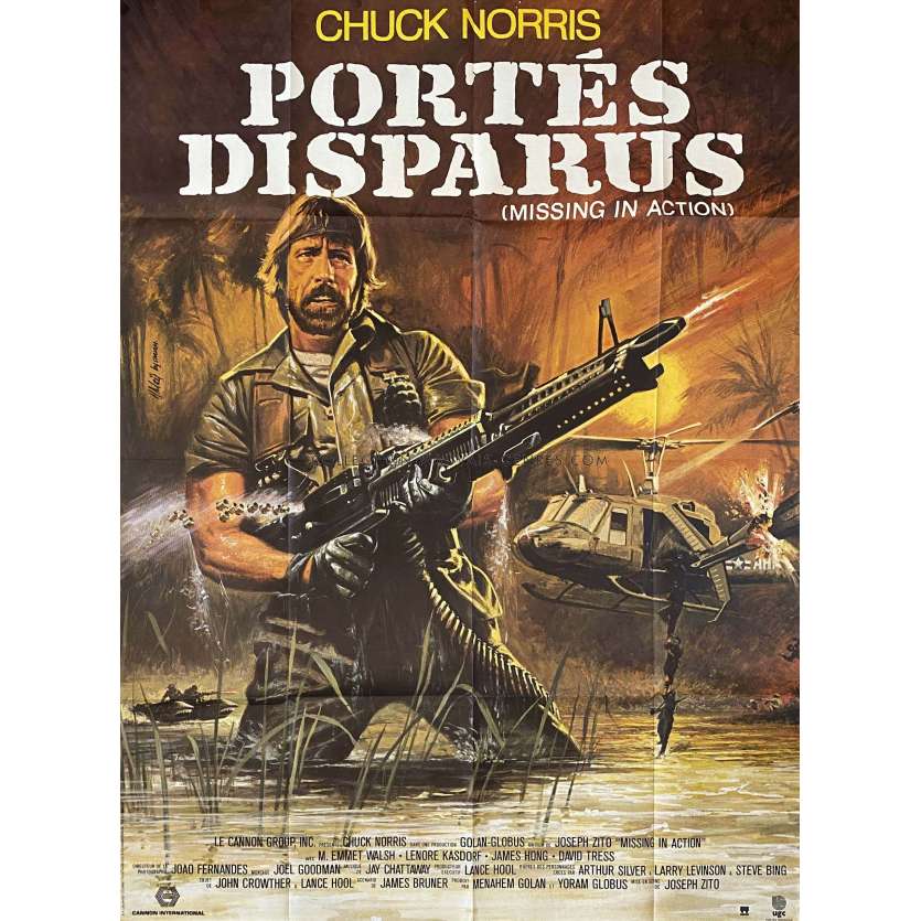 PORTES DISPARUS Affiche de cinéma- 120x160 cm. - 1984 - Chuck Norris, Joseph Zito