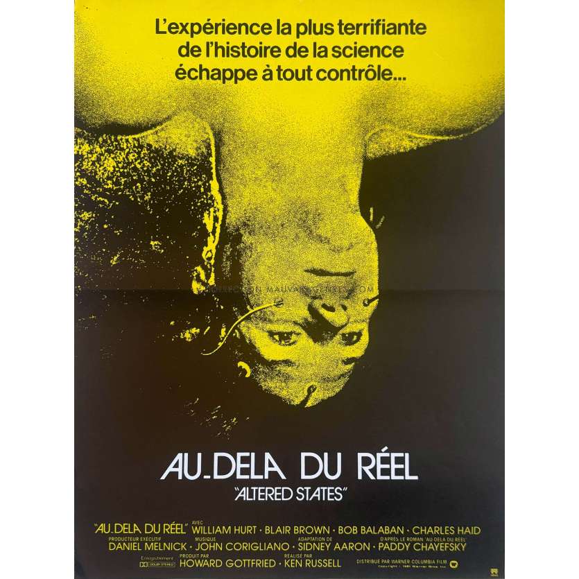 ALTERED STATES French Movie Poster- 15x21 in. - 1980 - William Hurt, Ken Russel