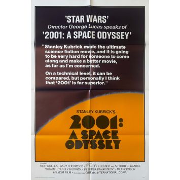 2001 A SPACE ODYSSEY U.S Movie Poster- 27x40 in. - 1968/R1978 - Keir Dullea, Stanley Kubrick