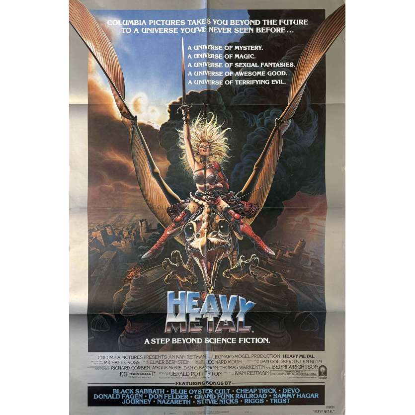 HEAVY METAL U.S Movie Poster- 27x40 in. - 1981 - John Candy, Gerald Potterton