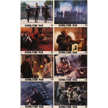 DEMOLITION MAN Photos de film x8 - US 1993 - Sylvester Stallone, Wesley Snipes, Sandra Bullock