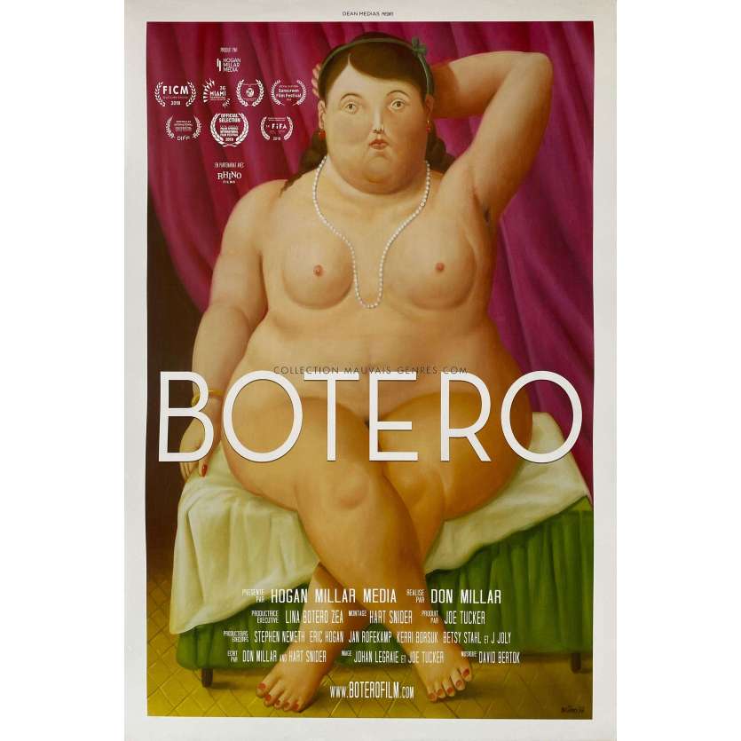 BOTERO Affiche de cinéma- 40x60 cm. - 2018 - Fernando Botero, Don Millar