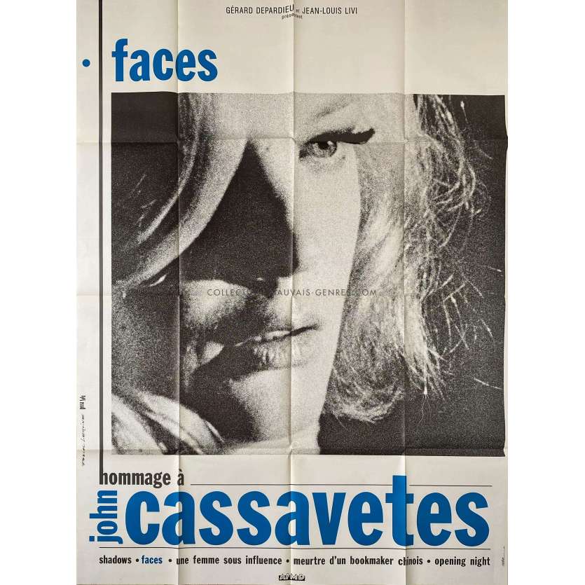 FACES French Movie Poster- 47x63 in. - 1968/R1991 - Gena Rowlands, John Cassavetes