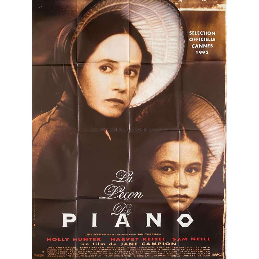 LA LECON DE PIANO Affiche de cinéma- 120x160 cm. - 1993 - Holly Hunter, Jane Campion