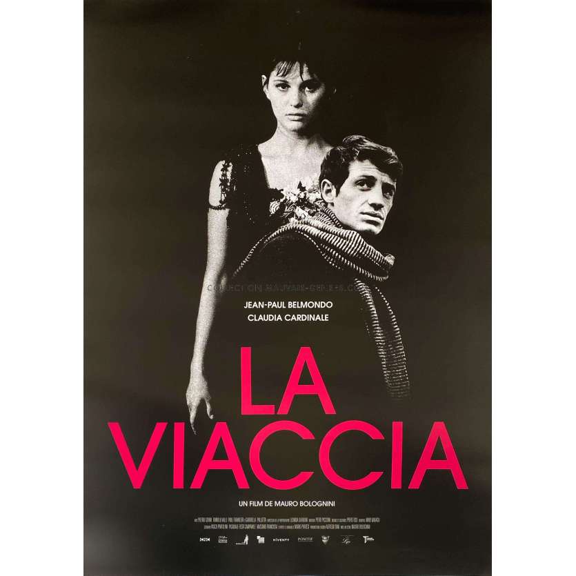 LA VIACCIA French Movie Poster- 15x21 in. - 1961/R2019 - Jean-Paul Belmondo, Mauro Bolognini