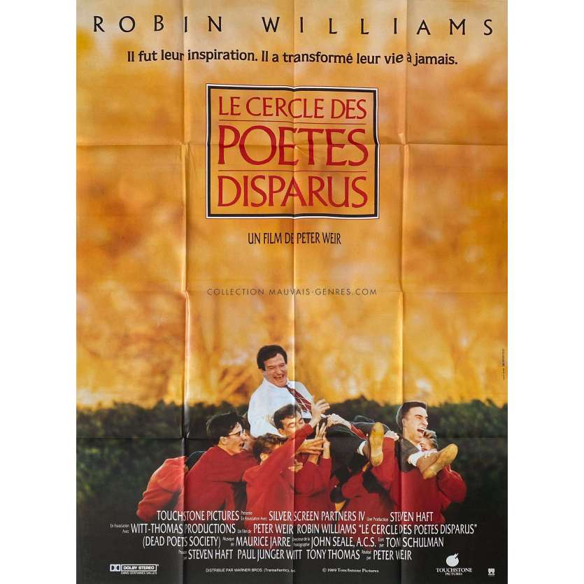 LE CERCLE DES POETES DISPARUS Affiche de cinéma- 120x160 cm. - 1989 - Robin Williams, Peter Weir