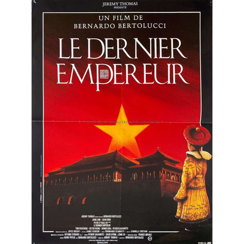 LE DERNIER EMPEREUR Affiche de cinéma- 40x54 cm. - 1987 - Joan Chen, Bernardo Bertolucci