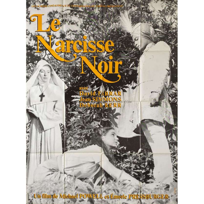 BLACK NARCISSUS French Movie Poster- 47x63 in. - 1947/R1990 - Deborah Kerr, Powell Pressburger