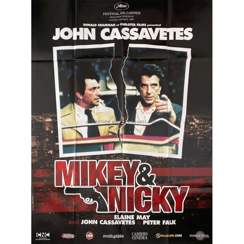 MIKEY AND NICKY French Movie Poster- 47x63 in. - 1976/R2007 - John Cassavetes, Elaine May