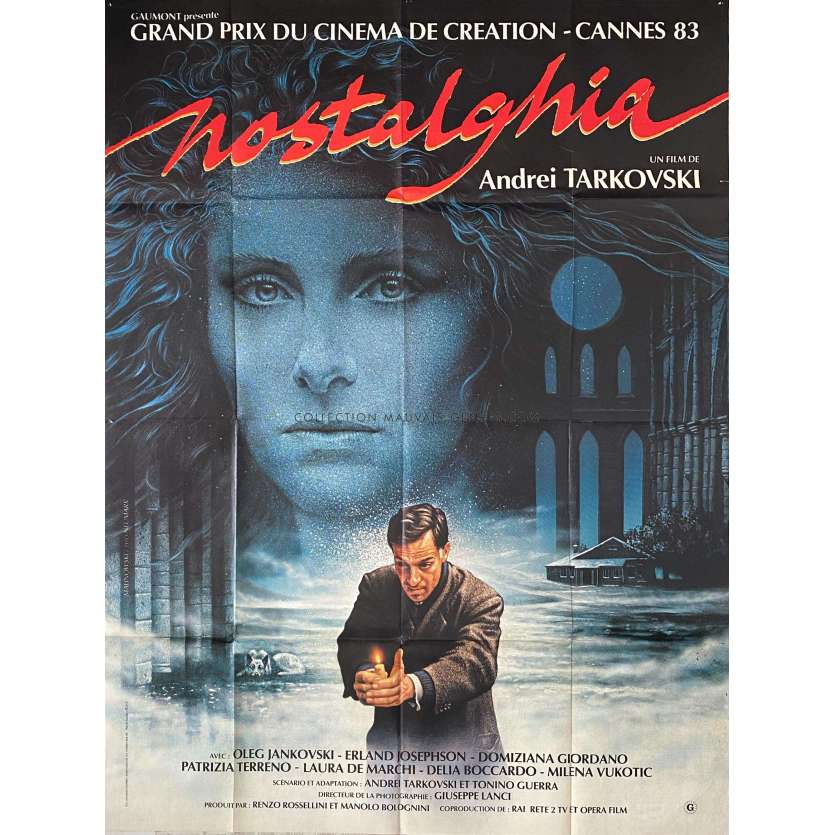 NOSTALGHIA French Movie Poster- 47x63 in. - 1983 - Oleg Yankovskiy, Andrei Tarkovsky 