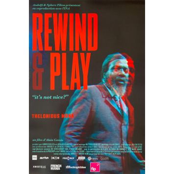REWIND AND PLAY French Movie Poster- 15x21 in. - 2022 - Thelonious Monk, Alain Gomis