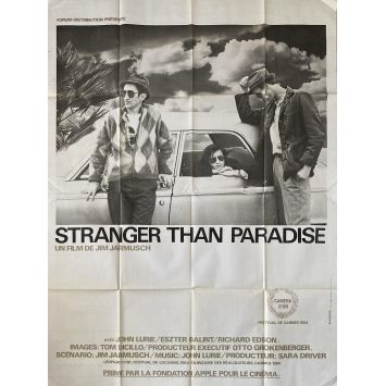 STRANGER THAN PARADISE Affiche de cinéma- 120x160 cm. - 1984 - John Lurie, Jim Jarmusch