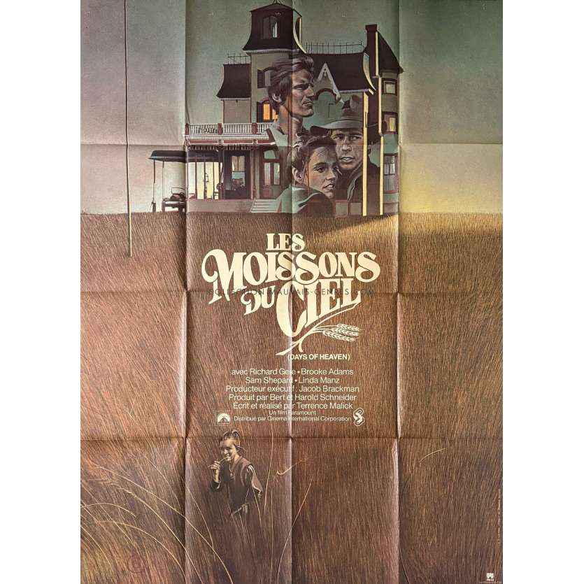 DAYS OF HEAVEN French Movie Poster- 47x63 in. - 1978 - Richard Gere, Terrence Malick