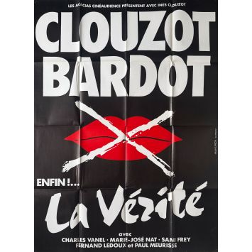LA VERITE French Movie Poster- 47x63 in. - 1961/R1980 - Brigitte Bardot, Henri-Georges Clouzot
