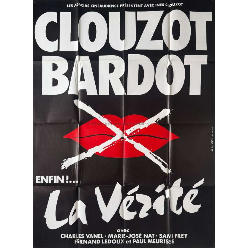 LA VERITE Affiche de cinéma- 120x160 cm. - 1961/R1980 - Brigitte Bardot, Henri-Georges Clouzot