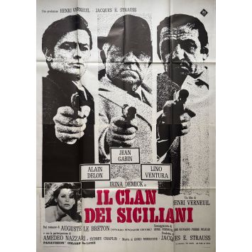 LE CLAN DES SICILIENS Affiche de cinéma- 140x200 cm. - 1969 - Lino Ventura, Henri Verneuil